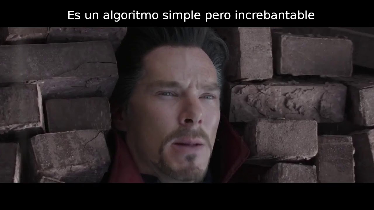 Es un algoritmo simple pero increbantable